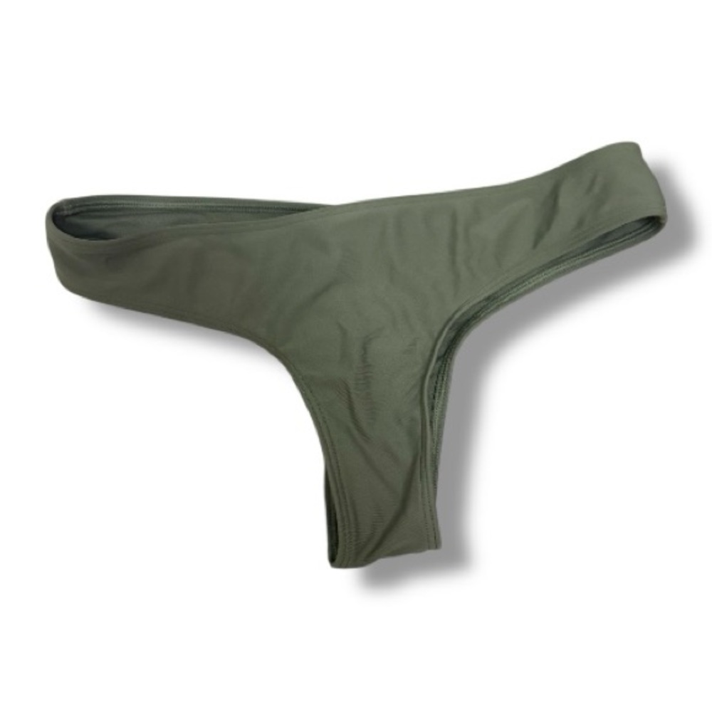 Hollister Swim | Olive Green Thong Bikini Bottoms | NWOT | Small